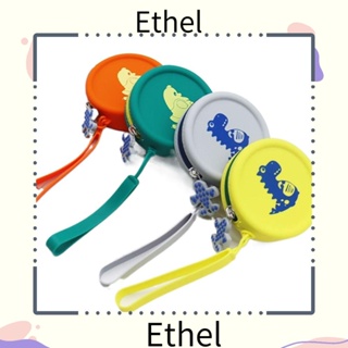 Ethel1 กระเป๋าสตางค์ ทรงกลม แบบพกพา กระเป๋าเงิน กระเป๋าสายเคเบิลข้อมูล จัดระเบียบกระเป๋าแต่งหน้า กระเป๋าลิปสติก กระเป๋าเครื่องสําอาง