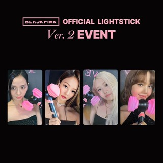 โปสการ์ดโลโม่ Black-Pink รุ่น 4 2 EVENT Jennie Jisoo Lisa Rose Kpop สีดํา สีชมพู ลดราคา 4 ชิ้น ต่อชุด