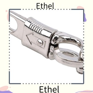 Ethel1 ตะขอแขวนสุนัข ชุบนิกเกิล แบบปลดเร็ว ติดตั้งง่าย สีเงิน พร้อมคลิปโซ่ทริกเกอร์