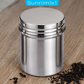 [Sunnimix1] กระปุกสเตนเลส อเนกประสงค์ แบบพกพา สําหรับเก็บเมล็ดกาแฟ ชา ลูกอม น้ําตาล ถั่ว