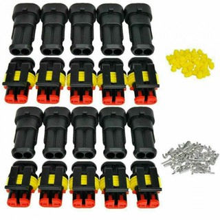 ⚡NEW 8⚡Connector 10X AWG Caravans Marine Plug Trucks Waterproof Way With Wire