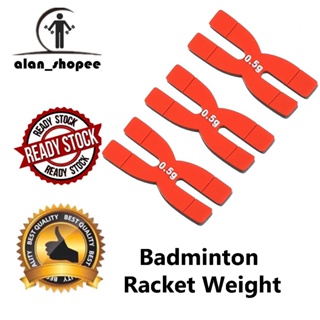 แถบถ่วงสมดุลไม้แบดมินตัน 0. 5 กรัม รูปทรงตัว H น้ําหนักเพิ่ม…