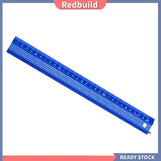 Redbuild|  ไม้บรรทัดอลูมิเนียม กันลื่น กันสนิม สีฟ้า สําหรับงานไม้