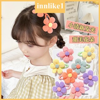 Innlike1 กิ๊บติดผม แฮนด์เมด ลายดอกไม้ สําหรับเด็กวัยหัดเดิน 2 ชิ้น