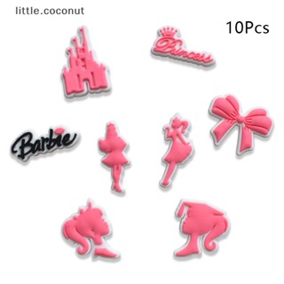 [little.coconut] หัวเข็มขัด PVC สีชมพู สําหรับตกแต่งสวน 10 ชิ้น