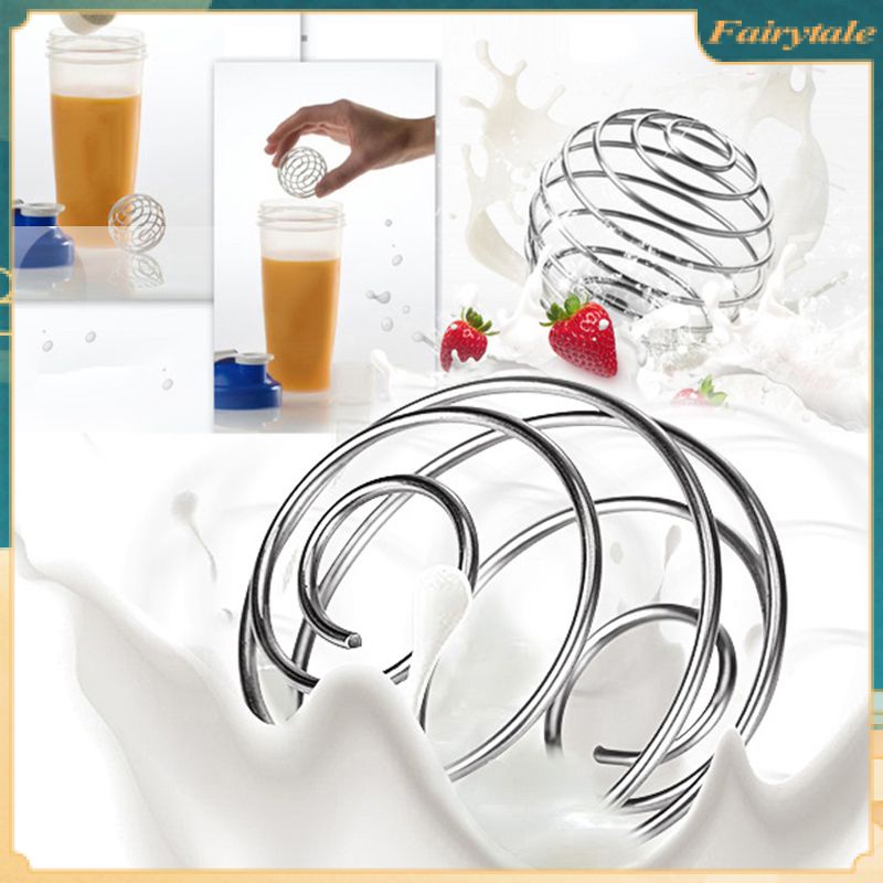 Milkshake Shaker Stainless Steel Spring Ball Mixing Wire Mixer สําหรับแก้วเชค อุปกรณ์เสริม