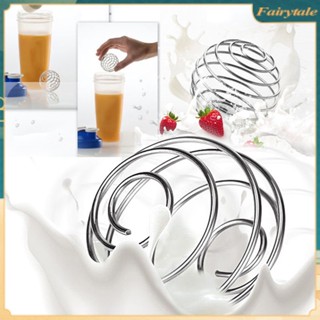 ❀ Milkshake Shaker Ball Stainless Steel Spring Balls Mixing Ball Wire Mixer Mixed Balls Water Cup Shaker Accessory