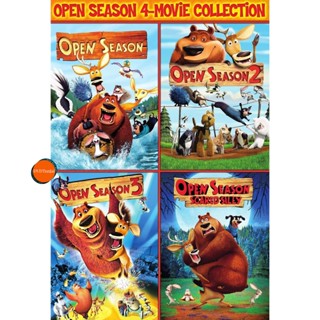 หนังแผ่น DVD OPEN SEASON คู่ซ่าส์ป่าระเบิด ภาค 1-4 DVD Master เสียงไทย (เสียง ไทย/อังกฤษ) หนังใหม่ ดีวีดี