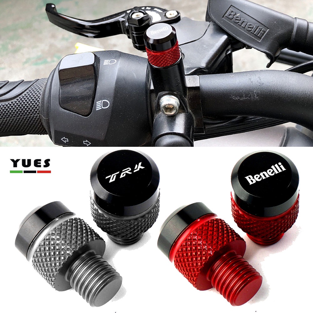 สกรูรูกระจกมองข้าง CNC M10*1.25 สําหรับรถจักรยานยนต์ BENELLI 502C 752S TRK 502 502X 251 Leoncino 500 250 TNT 125 300 600