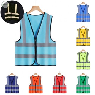 GORGEOUS~Reflective Vest Jackets Man Safety Clothing Security Sleeveless Summer