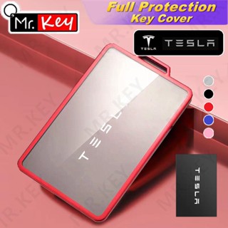 【Mr.Key】Tesla เคสกุญแจรีโมตรถยนต์ TPU แบบนิ่ม สําหรับ Tesla Model 3