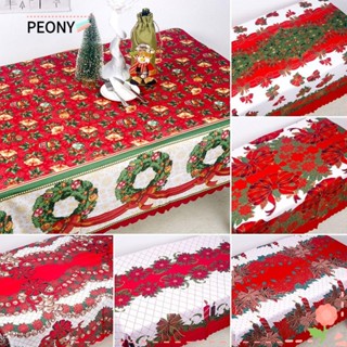 Peonypavilion ผ้าปูโต๊ะ พิมพ์ลายคริสต์มาส สําหรับครอบครัว