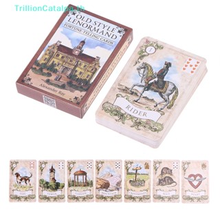 Trillioncatalpa ไพ่ทาโรต์ ลาย Lenormand Oracle สไตล์เก่าแก่ สําหรับงานปาร์ตี้