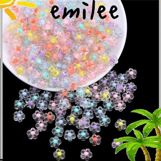 EMILEE ลูกปัดใส ลายดอกไม้ แฮนด์เมด อเนกประสงค์ 50 ชิ้น