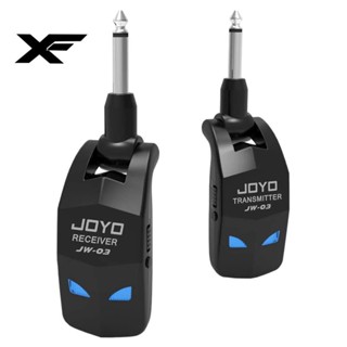 Joyo JW-03 2.4GHz ระบบกีตาร์ไร้สาย 4 ช่อง รับส่งสัญญาณเสียงไร้สาย แบบชาร์จไฟได้ สําหรับกีตาร์ เบส