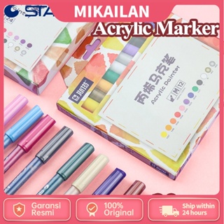 Sta ปากกามาร์กเกอร์อะคริลิค 12 24 28 สี 1100 สี สําหรับวาดภาพกราฟฟิก บนผ้าใบ เซรามิค DIY