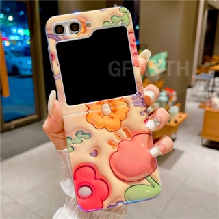 ขายดี เคสโทรศัพท์มือถือแบบนิ่ม กันกระแทก ลายดอกทิวลิป 3D แฟชั่น สําหรับ Samsung Galaxy Z Flip5 Z Fold5 Z Flip4 2023 Z Flip5 4