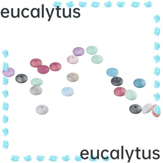 Eucalytus1 ลูกปัดซิลิโคน ทรงกลม ลายหินอ่อน คละสี 12 มม. สําหรับทําพวงกุญแจ 240 ชิ้น