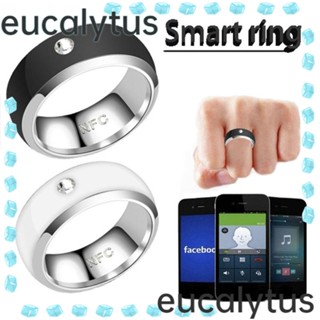 Eucalytus1 แหวนนิ้วดิจิทัล สเตนเลส อเนกประสงค์ กันน้ํา สําหรับโทรศัพท์ Android NFC