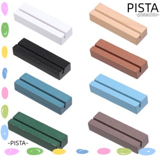 Pista แคลมป์หนีบกระดาษ รูปภาพ ตัวเลข แบบไม้ โรแมนติก สําหรับตั้งโต๊ะ งานแต่งงาน