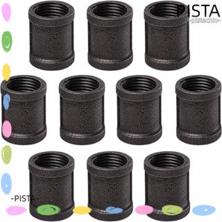 Pista ข้อต่อท่อตรง สีดํา สไตล์วินเทจ 3/4 นิ้ว 10 ชิ้น