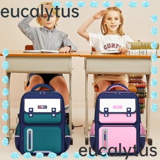 Eucalytus1 กระเป๋านักเรียน ผ้าโพลีเอสเตอร์ กันน้ํา จุของได้เยอะ น้ําหนักเบา สไตล์อังกฤษ สําหรับเด็กอนุบาล