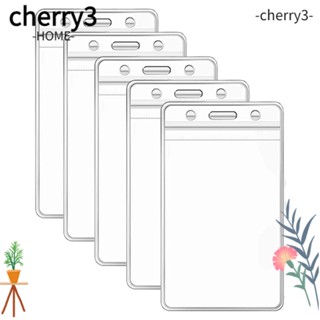 Cherry3 คลิปหนีบบัตรเครดิต แนวตั้ง แนวนอน กันน้ํา สีโปร่งใส 10 ชิ้น ต่อแพ็ค