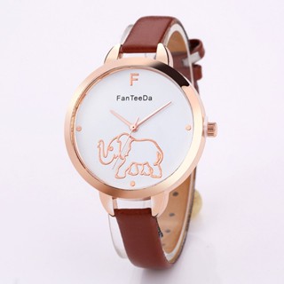 Ship tomorrow Cartoon Elephant Women Watch Luxury Brand Women Casual Round Dial Wrist Watch