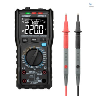 {fash} Mestek มัลติมิเตอร์ดิจิทัล RMS 10000 ครั้ง วัดแรงดันไฟฟ้า AC DC ความถี่ ความต้านทาน ไดโอด อุณหภูมิ ความถี่ NCV