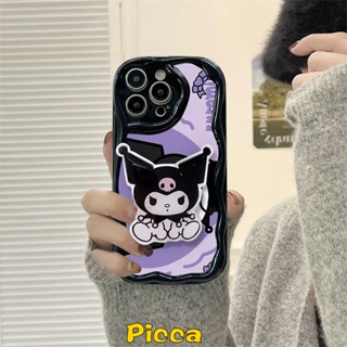 เคสโทรศัพท์มือถือ ลายคุโรมิน่ารัก 3D สําหรับ Oppo A95 A17k A52 A57 A15 A12 A7 A17 A16 A78 A53 A31 A74 A58 A54 A95 A96 A16K A3s A55 A77s A76 A1k A9 A5s A5 A92 Reno 6 6Z 8T 4F 5 เคสขอบโค้ง