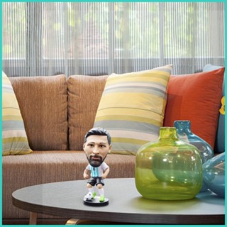 โมเดลฟิกเกอร์ รูปนักฟุตบอล Messi Neymar Ronaldo Mbappe Bobblehead สําหรับสะสม