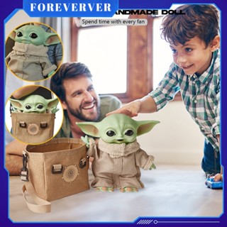 Baby Yoda รูปตุ๊กตา Star Wars Force Awakens Master Baby Yoda ของเล่น Alien ตกแต่ง Mandaalorian Master ของเล่นตุ๊กตาของขวัญเด็ก fore