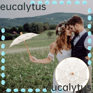 Eucalytus1 ร่มลูกไม้ แฮนด์เมด สไตล์วินเทจ สําหรับตกแต่งงานแต่งงาน