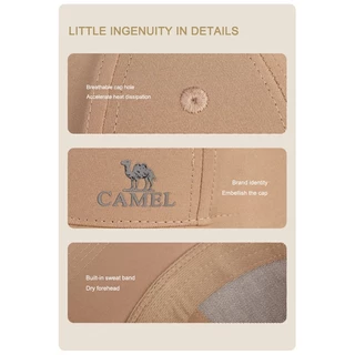 Camel Crown หมวกเบสบอล มีฮู้ด ลายมงกุฎอูฐ กันแดด เหมาะกับใส่กลางแจ้ง สําหรับผู้ชาย และผู้หญิง
