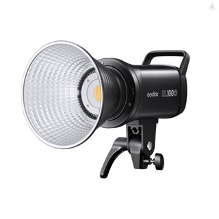 Funygame Godox SL100D ไฟเติมแสงวิดีโอ LED ขนาดกะทัดรัด 100W 5600K เอฟเฟคไฟในตัว 8 FX CRI96+ TLCI97+ เมาท์โบเวน รองรับแอป 2.4G ไร้สาย ออนบอร์ดควบคุม