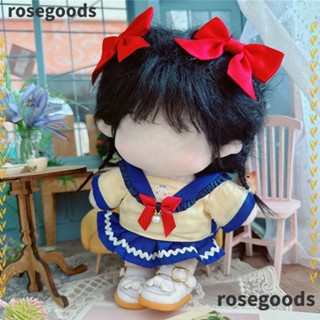 Rosegoods1 ชุดยูนิฟอร์มตุ๊กตา ผ้าฝ้าย แฮนด์เมด 20 ซม. สําหรับตุ๊กตาไอดอล DIY