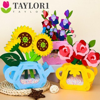 Taylor1 กระถางต้นไม้ แบบไม่ทอ งานฝีมือ DIY ของเล่นเสริมการเรียนรู้ ของขวัญวันครู