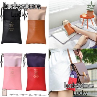 Lucky กระเป๋าใส่แว่นตา หนัง PU แบบพกพา สร้างสรรค์