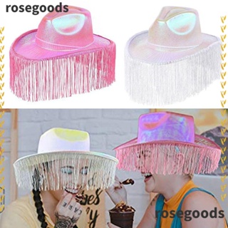 Rosegoods1 หมวกคาวบอย ผู้หญิง ตลก คาวบอย อุปกรณ์เสริม เครื่องแต่งกาย ปาร์ตี้ หมวกตะวันตก คอสเพลย์ หมวกกันน็อก