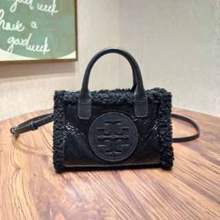 Tory Burch Ella Series กระเป๋าสะพายไหล่ สะพายข้าง หนังแกะ ขนาดเล็ก