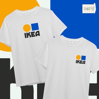 เสื้อยืดผ้าฝ้ายพิมพ์ลายขายดี IKEA เสื้อยืดUnisex (ผ้าcotton 100% สกรีนชัด สีสด ติดทน)