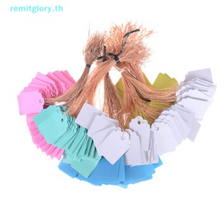 Remitglory ป้ายแท็กราคาสินค้า 4.5*3 ซม. สําหรับทําเครื่องประดับ สวน 100 ชิ้น