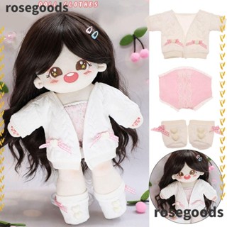 Rosegoods1 เสื้อโค้ทคาร์ดิแกน ผ้าฝ้าย แฮนด์เมด 30 ซม. 1/6 BJD 30 ซม. สําหรับตุ๊กตา