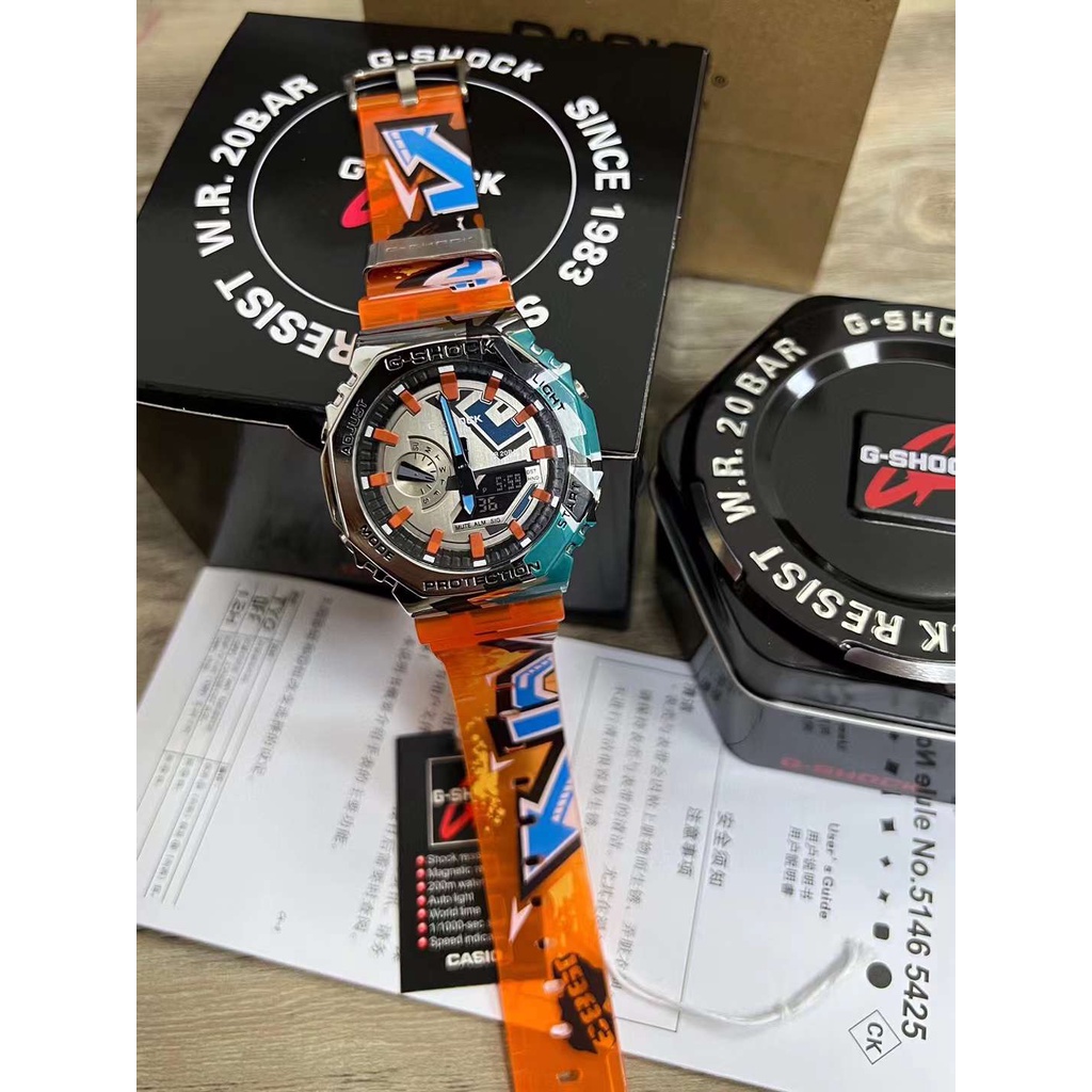 ญี่ปุ่นนาฬิกา g-shock GM-2100ET-2A นาฬิกาผู้ชาย GM2100 กีฬานาฬิกาดิจิตอล Unisex กีฬานาฬิกา S894