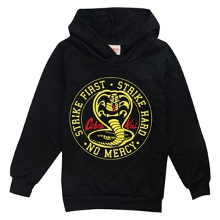 เสื้อกันหนาว มีฮู้ด ลายการ์ตูนอนิเมะ Cobra Kai 216Y สําหรับวัยรุ่น