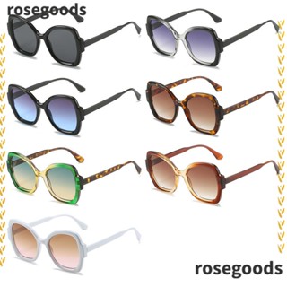 Rosegoods1 แว่นกันแดดผีเสื้อ ขนาดใหญ่ แว่นตาพังก์ แว่นตากันแดด พังก์