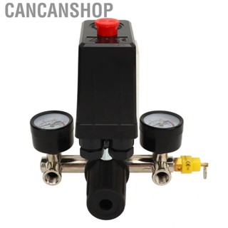 Cancanshop Air Compressor Pressure Switch  High Strength Valve 0 To 180PSI Clear Thread with Gauge for Industrial Device