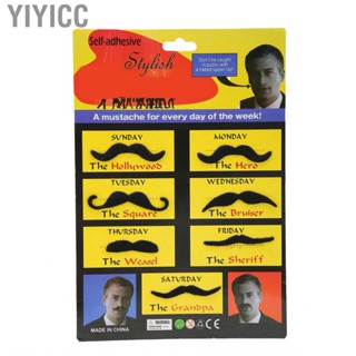 Yiyicc False Mustaches  Fake 7pcs for Adults Beard Themed Party