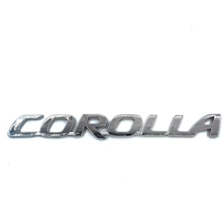 1 x ABS COROLLA ตัวอักษรโลโก้รถอัตโนมัติตกแต่งตราสัญลักษณ์สติกเกอร์รูปลอกเปลี่ยนสําหรับ TOYOTA