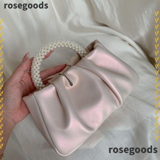 Rosegoods1 กระเป๋าใส่โทรศัพท์ ลายก้อนเมฆ สําหรับผู้หญิง งานราตรี ปาร์ตี้ กระเป๋าสตางค์ใส่บัตร